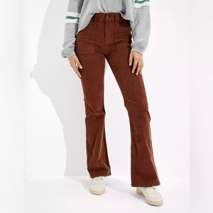 American Eagle Corduroy Super High Waisted Flare Pant NWT